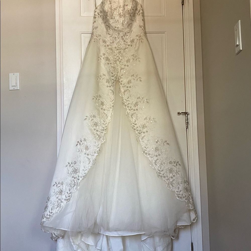 David’s Bridal Satin Wedding Gown
